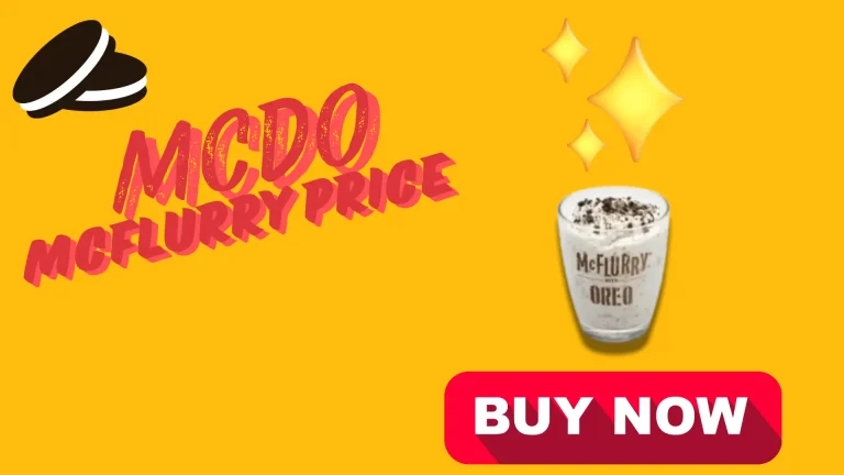 McDo McFlurry Price