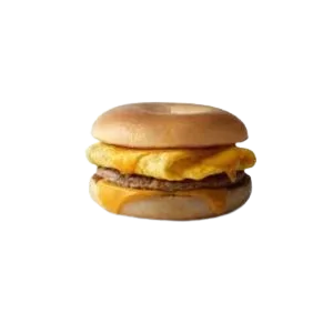 Egg Cheese Sausage Bagel