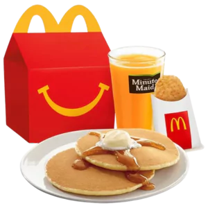 2-pc hotcakes happy meal with sides