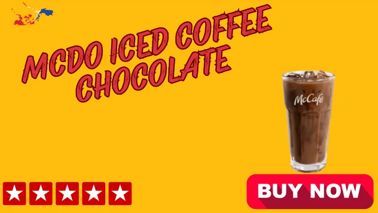Iced coffee chocolate mcdo