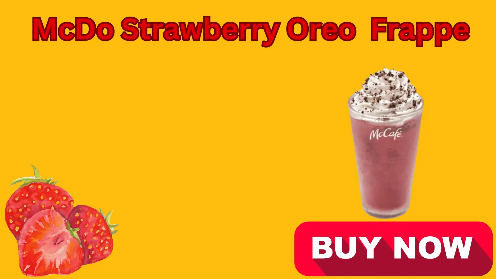 strawberry Oreo frappe