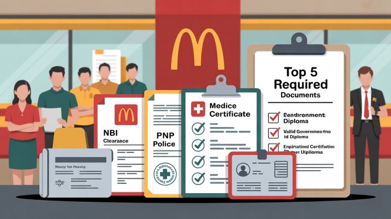 Top 5 Documents Required to Work at McDonald’s in the Philippines